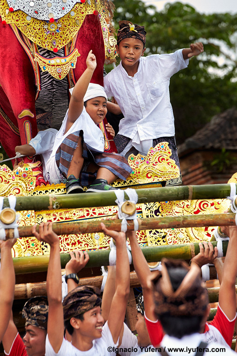 Bali cremation parade Indonesia